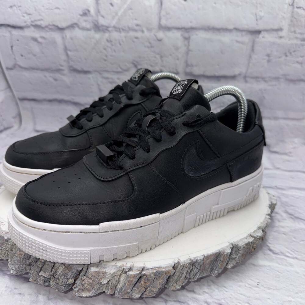 Nike Air Force 1 Pixel Shoes Womens Size 8.5 Black Low Top Sneakers CK6649-001